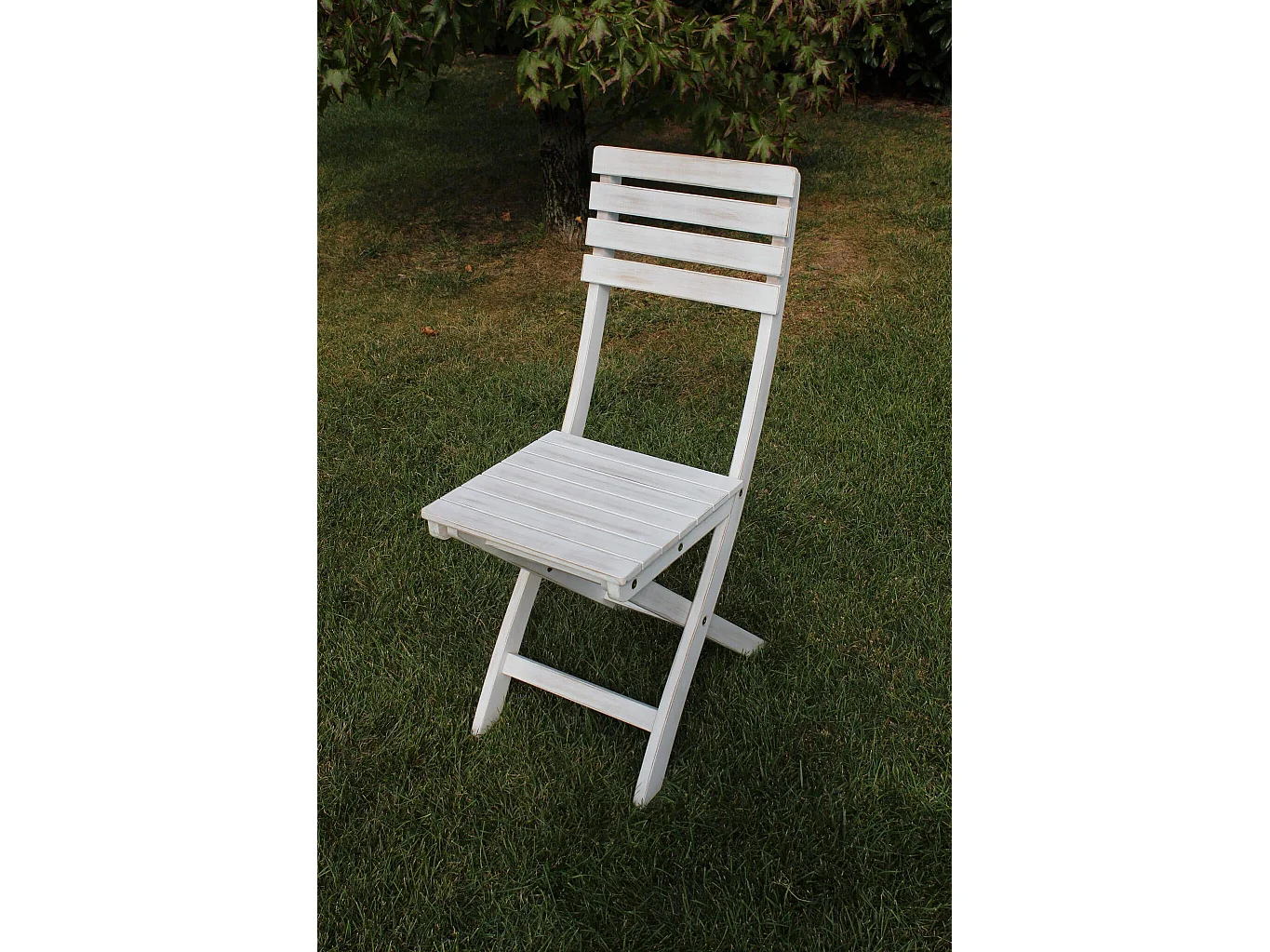 MilaniHome.it - Sedia In Legno Di Acacia Bianca Per Esterno Giardino Portico Ristorante Bar Hotel Albergo Agriturismodi coloreBianco