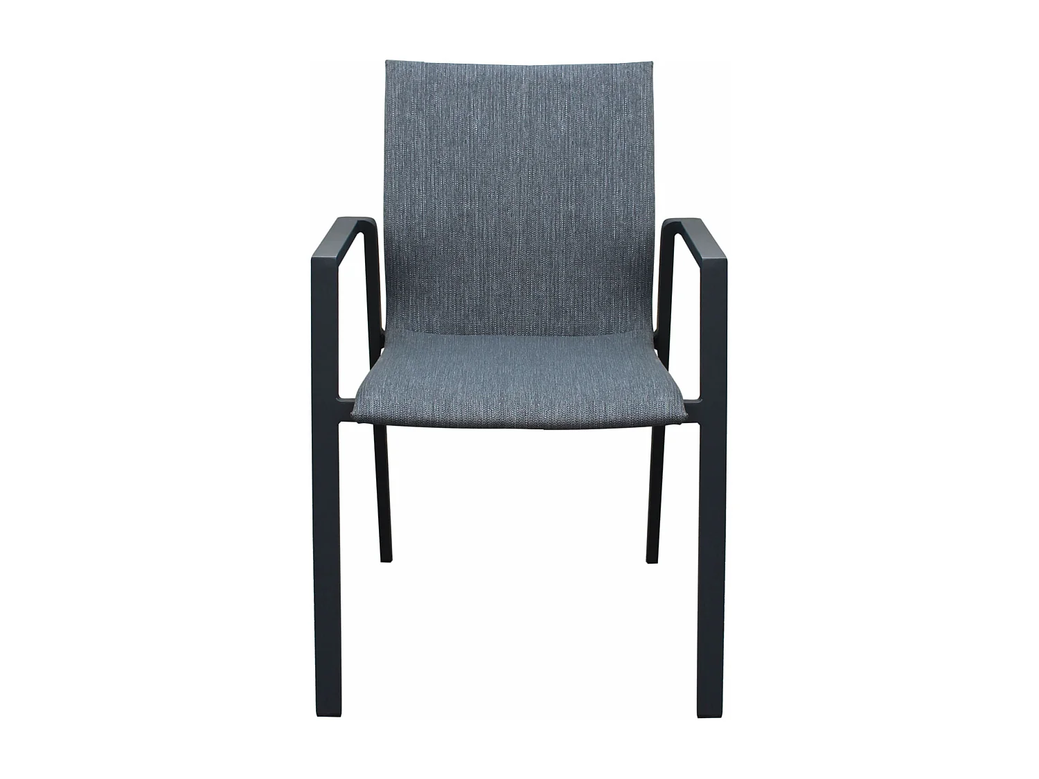 MilaniHome.it - Poltrona sedia in textilene imbottito alluminio per giardino esterno colore antracitedi coloreAntracite