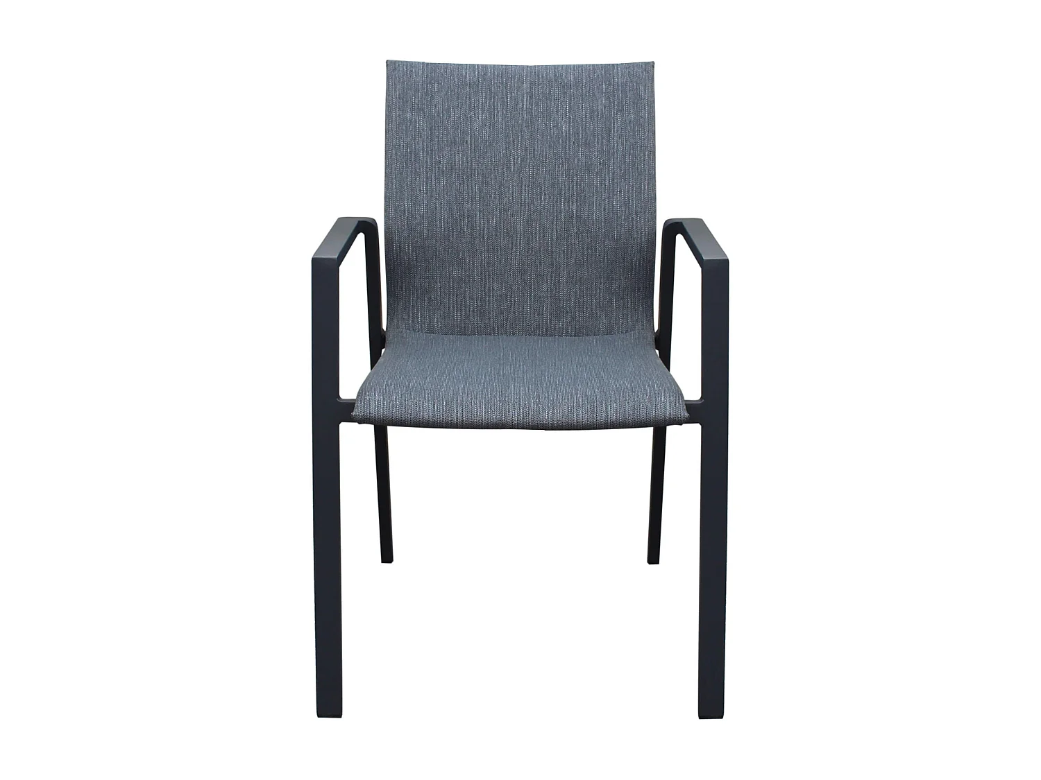 MilaniHome.it - Poltrona sedia in textilene imbottito alluminio per giardino esterno colore antracitedi coloreAntracite