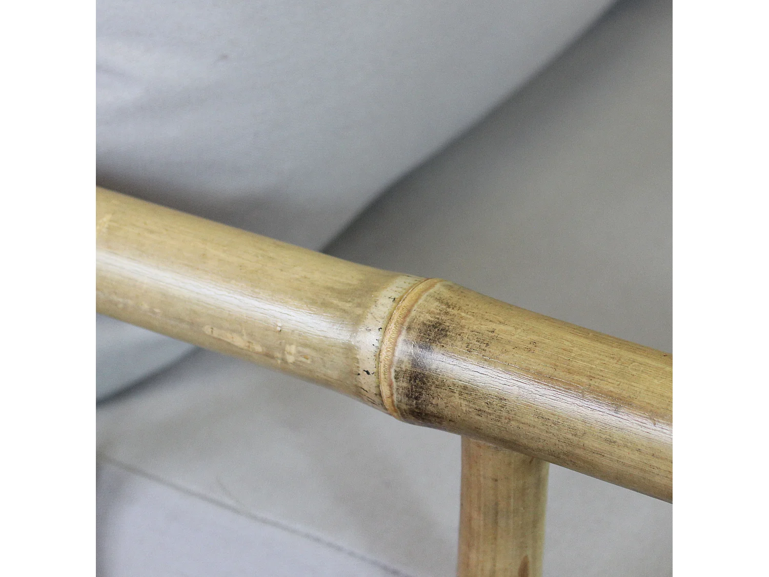 MilaniHome.it - poltrona da giardino in bamboo di design per esterno giardino cm 70 l x 70 p x 80 hdi coloreGrigio