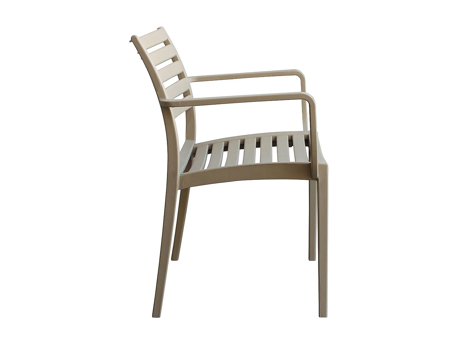 MilaniHome.it - Poltrona in plastica per esterno giardino interno sala da pranzo colorata polipropilenedi coloreTortora