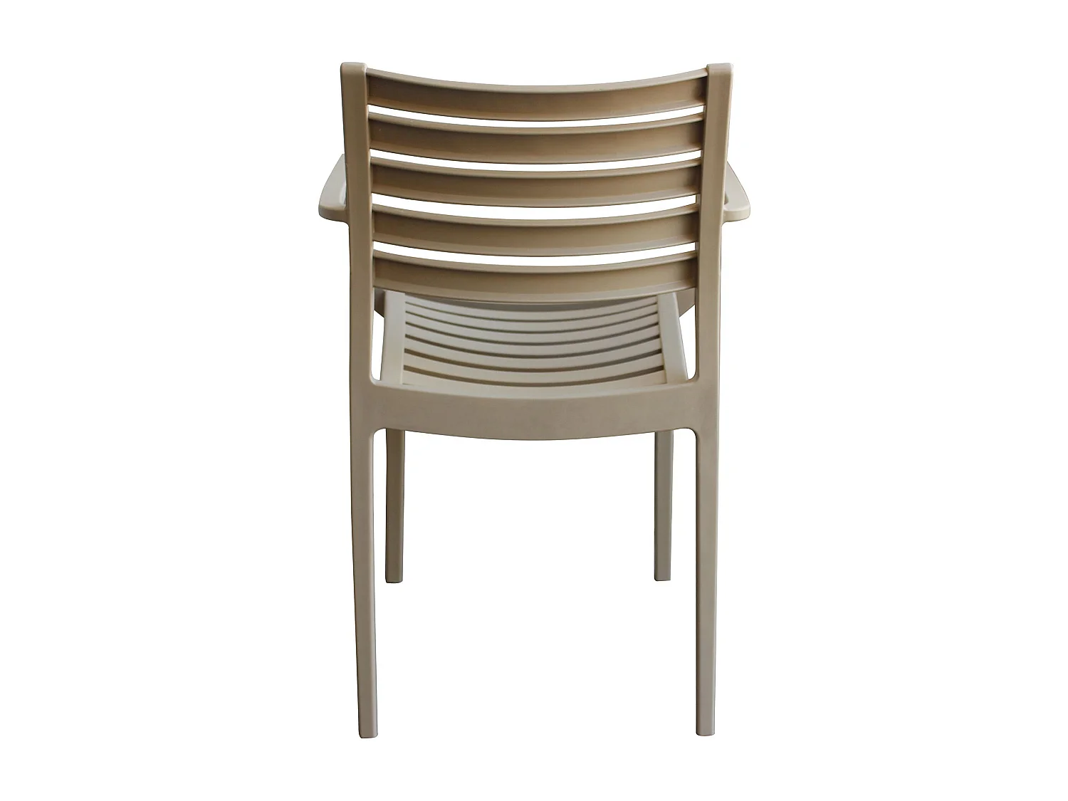 MilaniHome.it - Poltrona in plastica per esterno giardino interno sala da pranzo colorata polipropilenedi coloreTortora