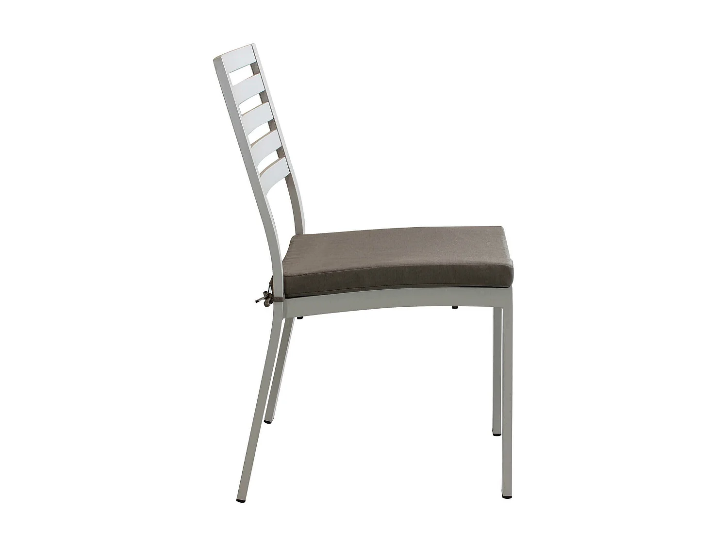 MilaniHome.it - Sedia Impilabile In Alluminio Tortora Con Cuscino Da Esterno Giardino, Per Ristorante Agriturismo Albergo Hoteldi coloreTortora