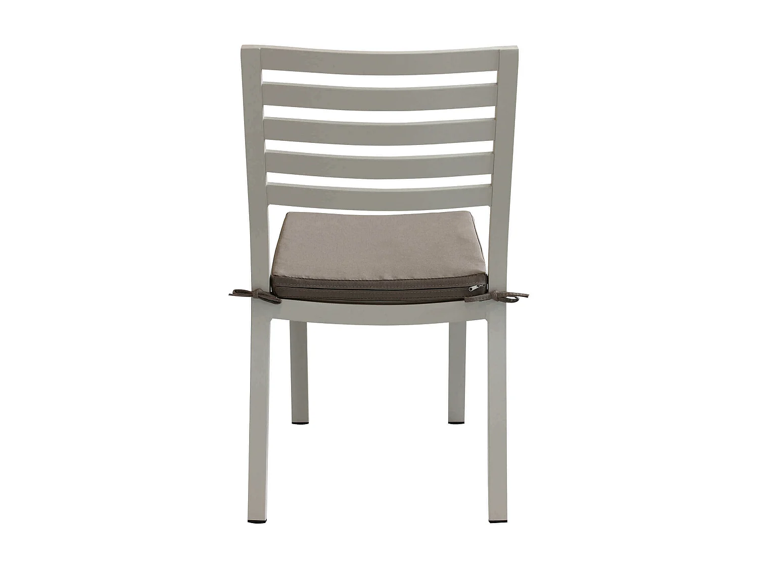 MilaniHome.it - Sedia Impilabile In Alluminio Tortora Con Cuscino Da Esterno Giardino, Per Ristorante Agriturismo Albergo Hoteldi coloreTortora