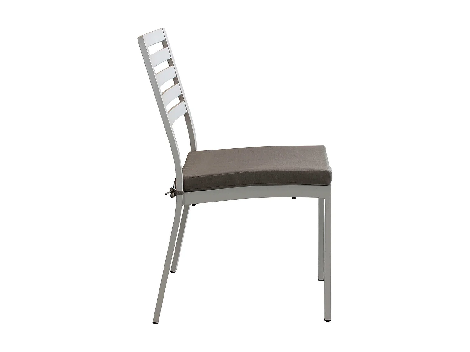 MilaniHome.it - Sedia Impilabile In Alluminio Tortora Con Cuscino Da Esterno Giardino, Per Ristorante Agriturismo Albergo Hoteldi coloreTortora