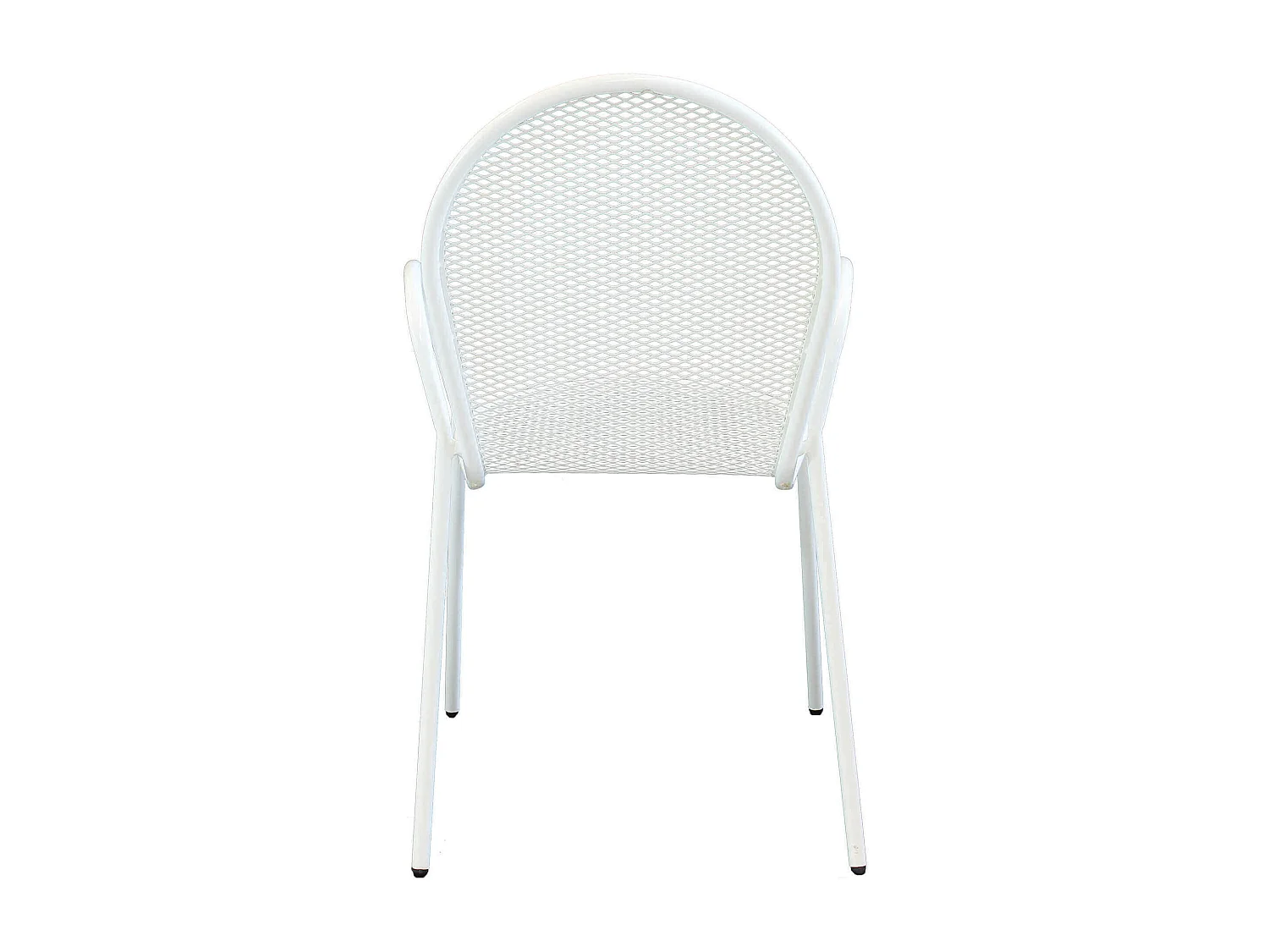 MilaniHome.it - Poltrona Impilabile In Ferro Bianco Per Esterno Giardino, Portico, Ristorante, Gelateria Bar Hotel Albergodi coloreBianco