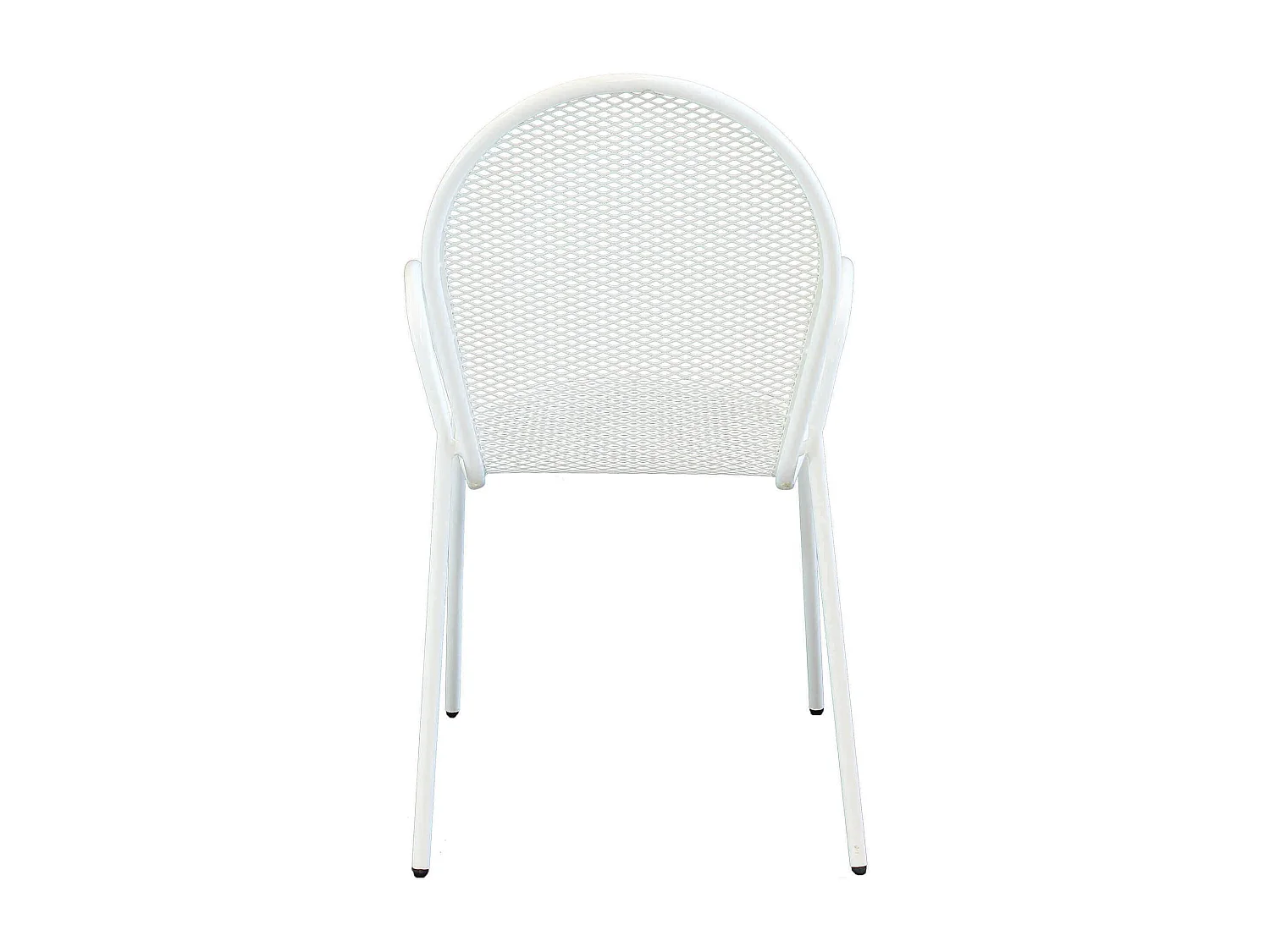 MilaniHome.it - Poltrona Impilabile In Ferro Bianco Per Esterno Giardino, Portico, Ristorante, Gelateria Bar Hotel Albergodi coloreBianco