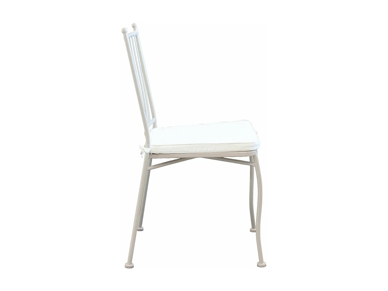 MilaniHome.it - Sedia In acciaio Tortora Con Cuscino Per Esterno Giardino, Portico, Ristorante, Gelateria Bar Hotel Albergodi coloreTortora