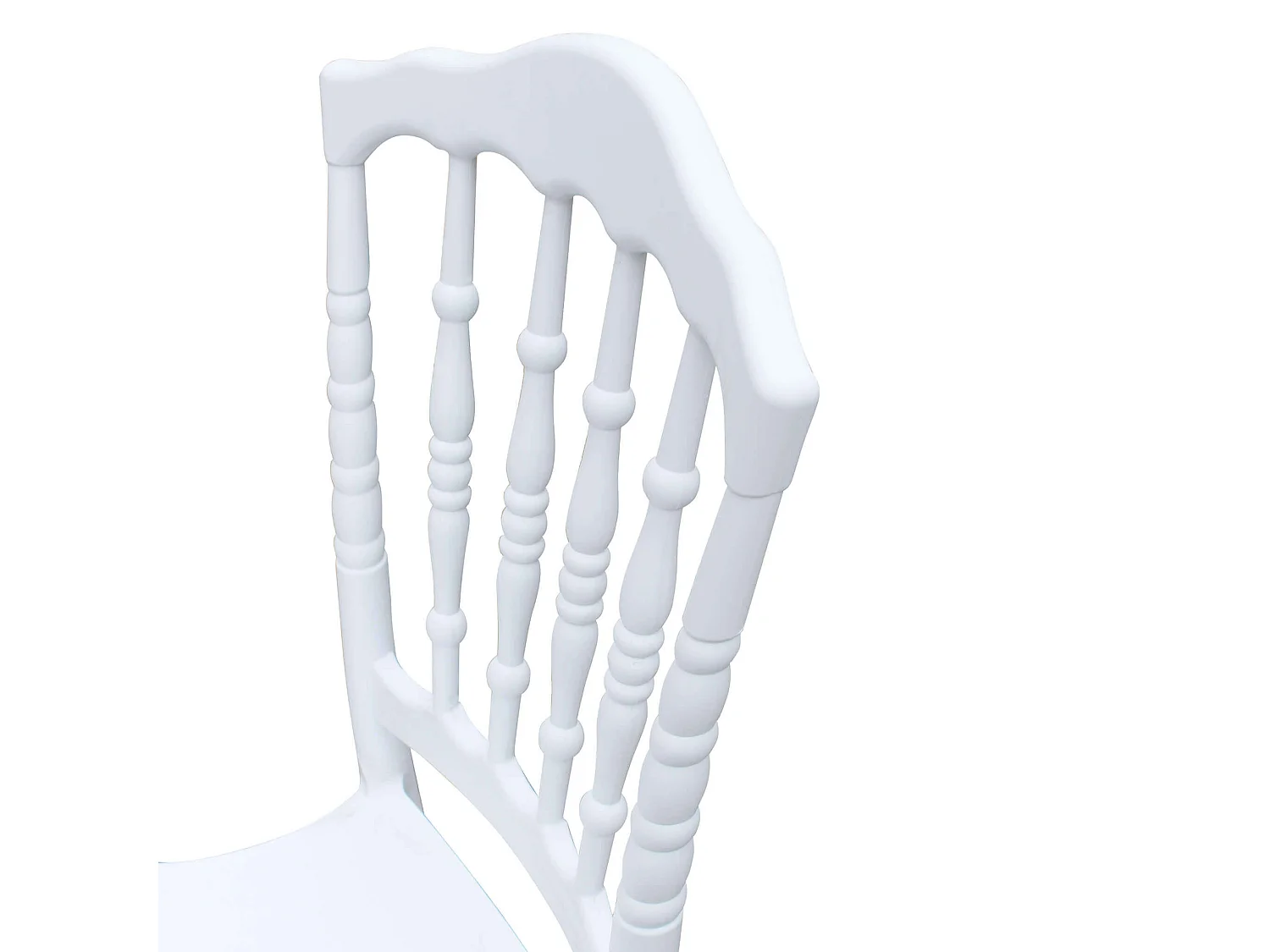 MilaniHome.it - Sedia in plastica polipropilene bianco per interno ed esterno stile vintagedi coloreBianco