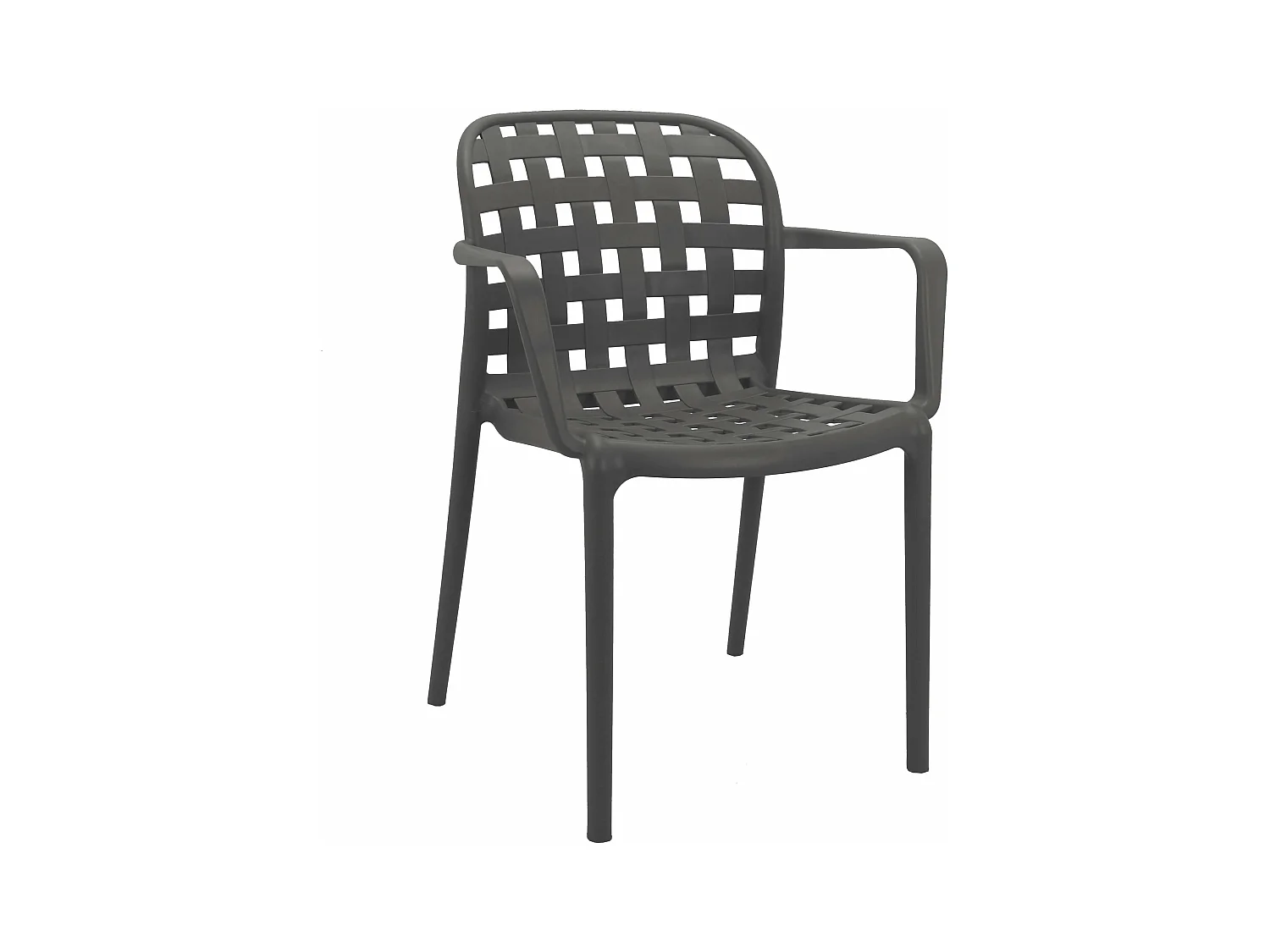 MilaniHome.it - poltrona da giardino in polipropilene di design moderno industrial cm 58 x 57,5 x 82,5 hdi coloreTaupe