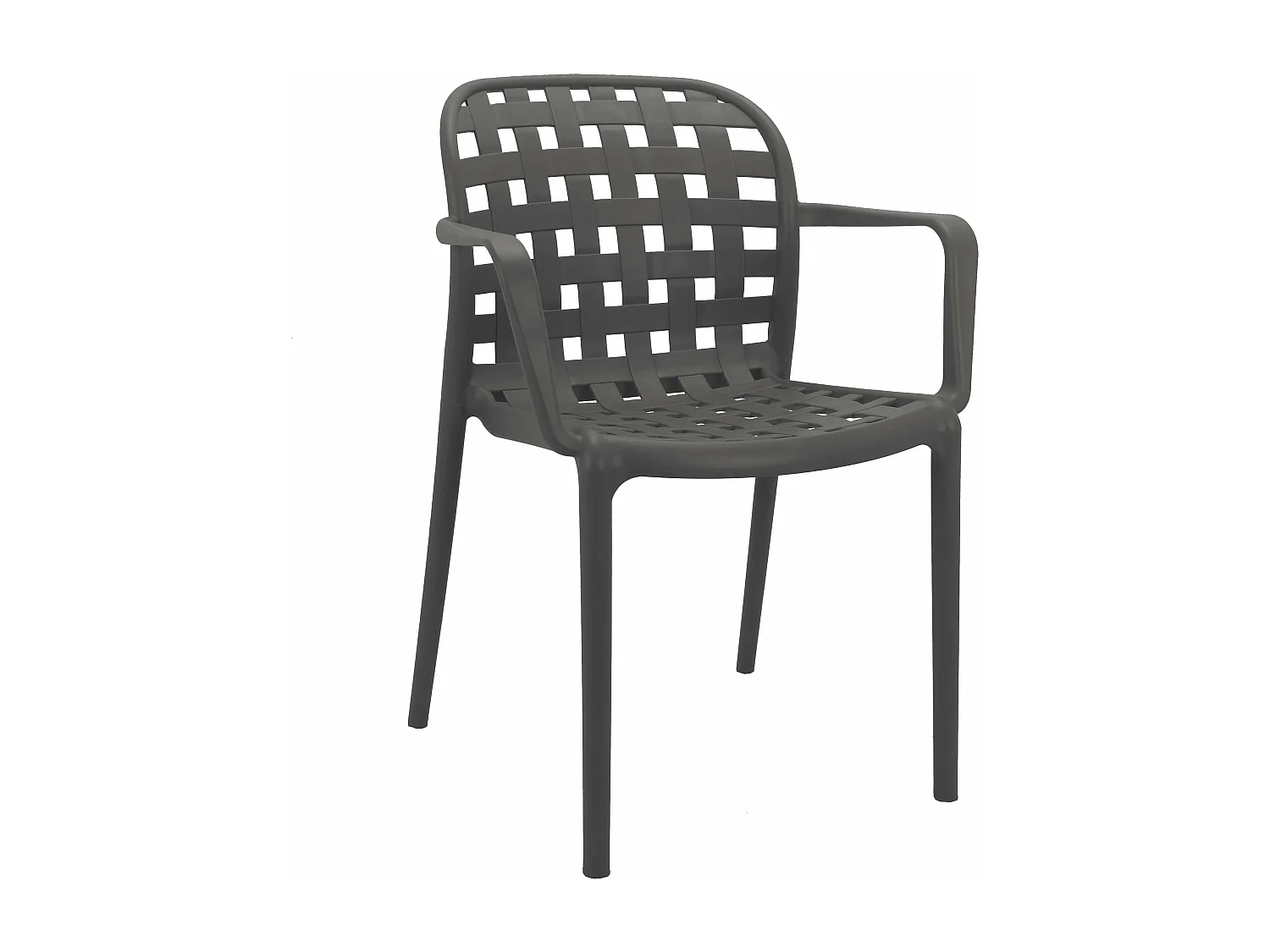 MilaniHome.it - poltrona da giardino in polipropilene di design moderno industrial cm 58 x 57,5 x 82,5 hdi coloreTaupe