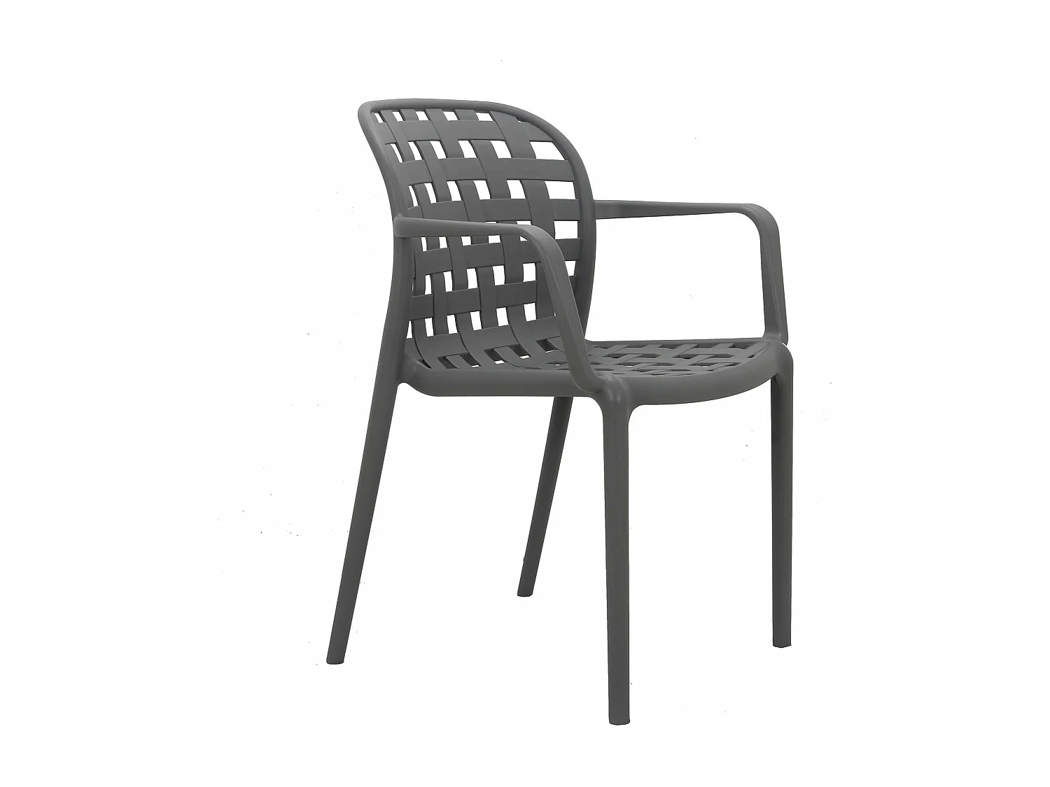 MilaniHome.it - poltrona da giardino in polipropilene di design moderno industrial cm 58 x 57,5 x 82,5 hdi coloreTaupe