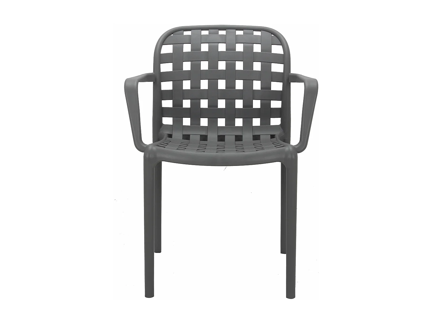 MilaniHome.it - poltrona da giardino in polipropilene di design moderno industrial cm 58 x 57,5 x 82,5 hdi coloreTaupe