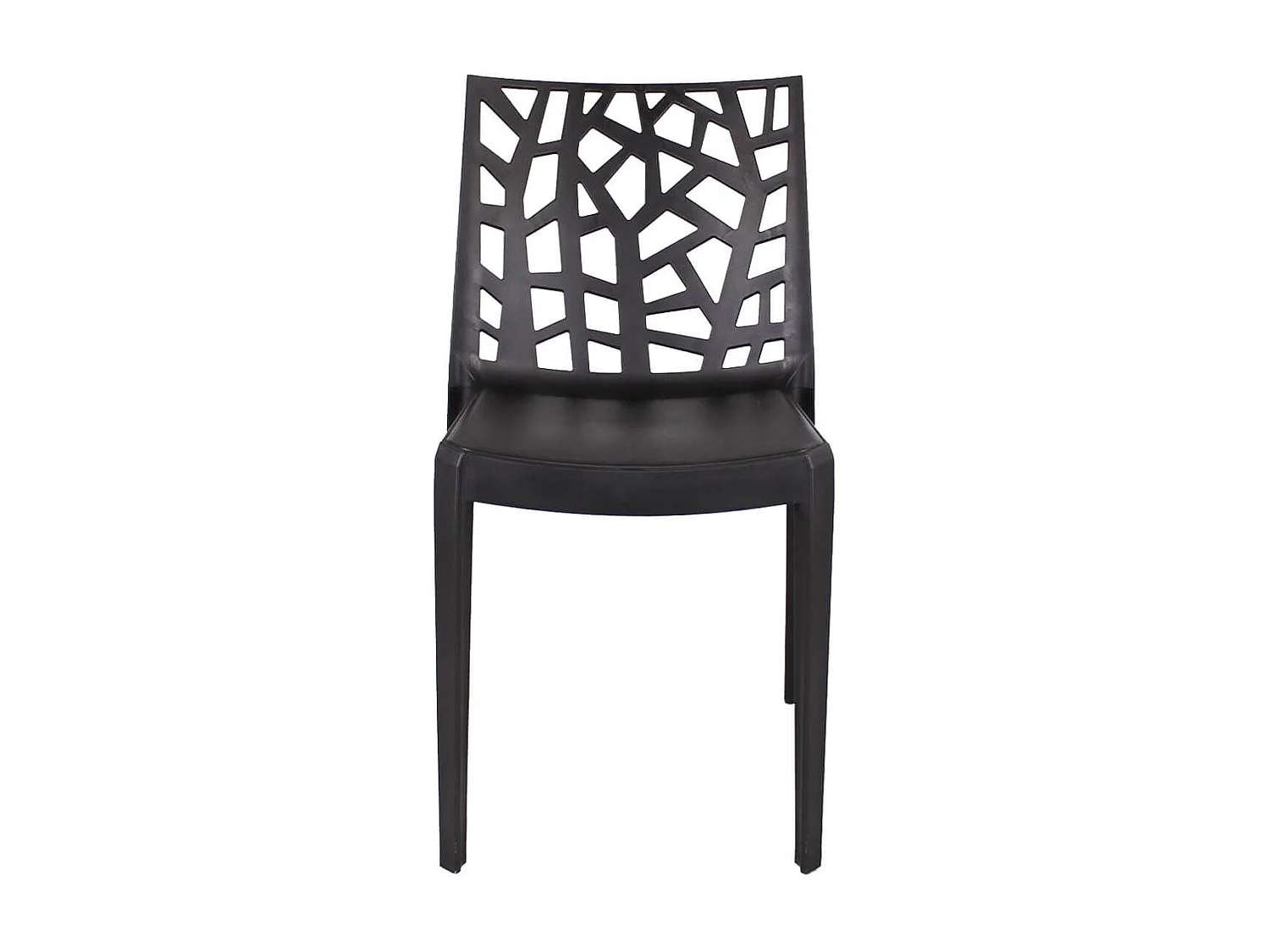 MilaniHome.it - sedia da giardino di design moderno per giardino cm 55 x 47 x 82 hdi coloreNero