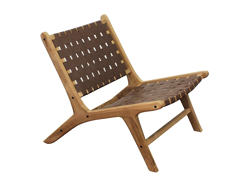 MilaniHome.it - sedia da giardino in teak di design per esterno giardino cm 65 l x 80 p x 68 hdi coloreMarrone