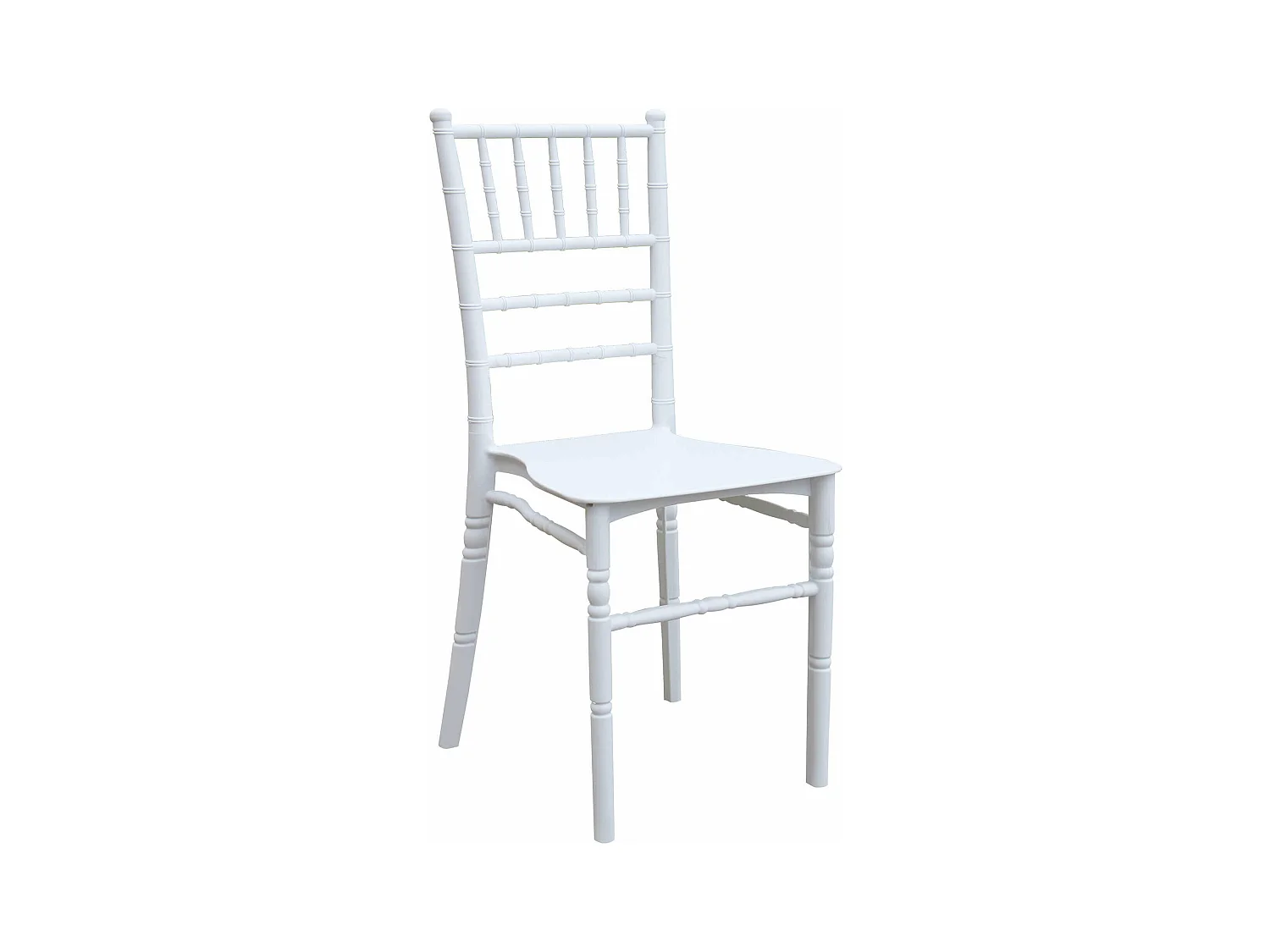 MilaniHome.it - Sedia in plastica polipropilene bianco per interno ed esterno stile vintagedi coloreBianco