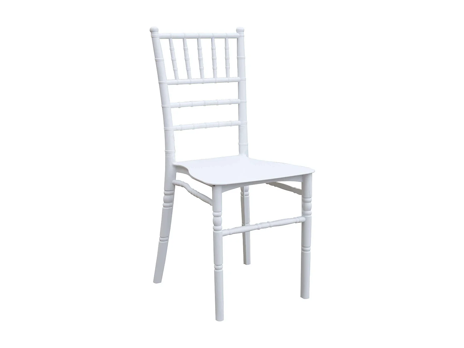 MilaniHome.it - Sedia in plastica polipropilene bianco per interno ed esterno stile vintagedi coloreBianco