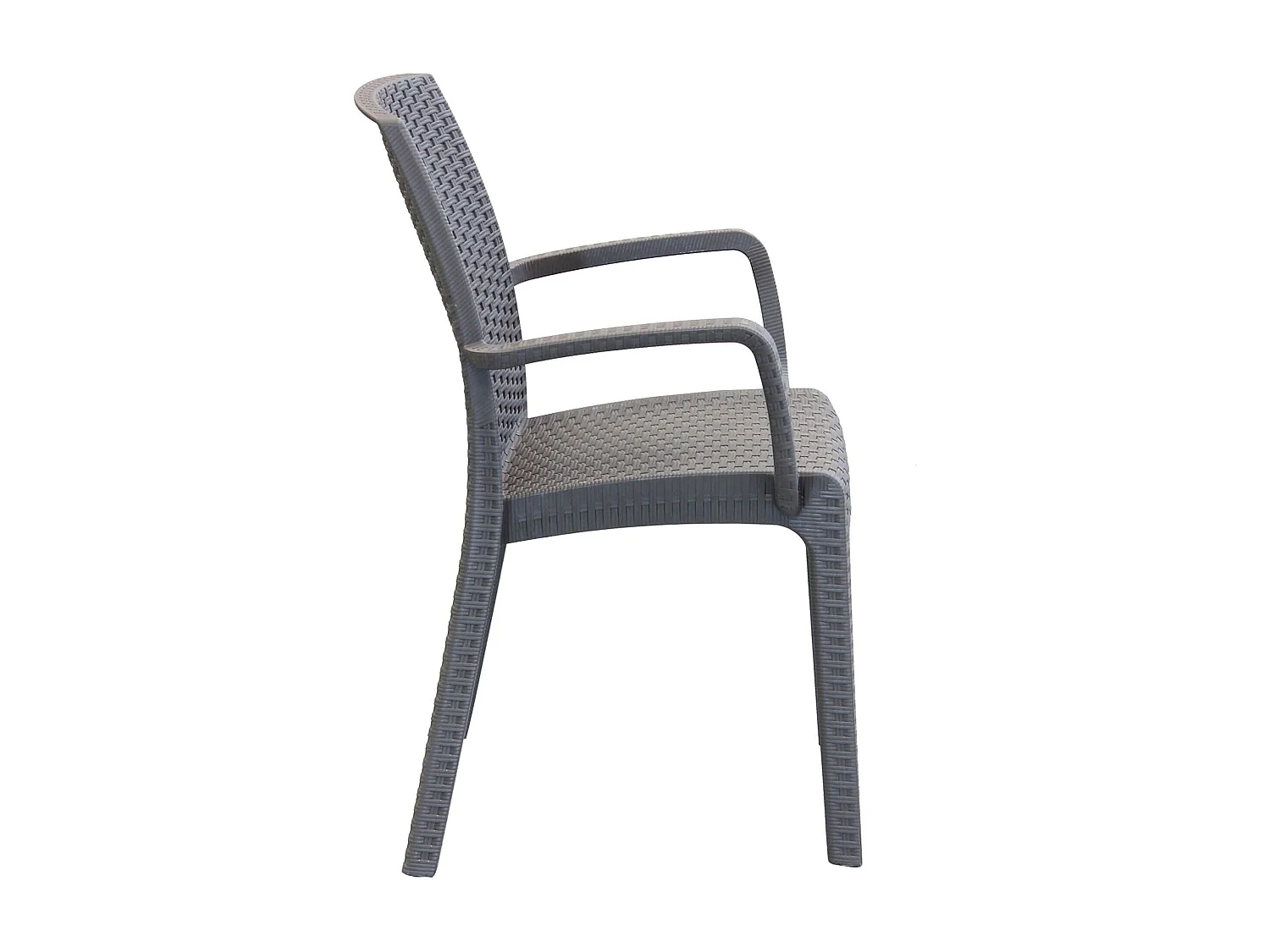 MilaniHome.it - Poltrona Da Giardino Impilabile In Wicker Stampato Taupe Da Esterno Giardino Terrazzo Portico Locale Bardi coloreTaupe