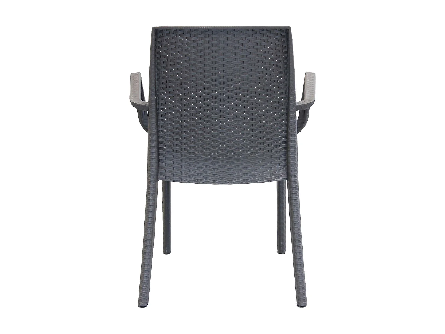 MilaniHome.it - Poltrona Da Giardino Impilabile In Wicker Stampato Taupe Da Esterno Giardino Terrazzo Portico Locale Bardi coloreTaupe