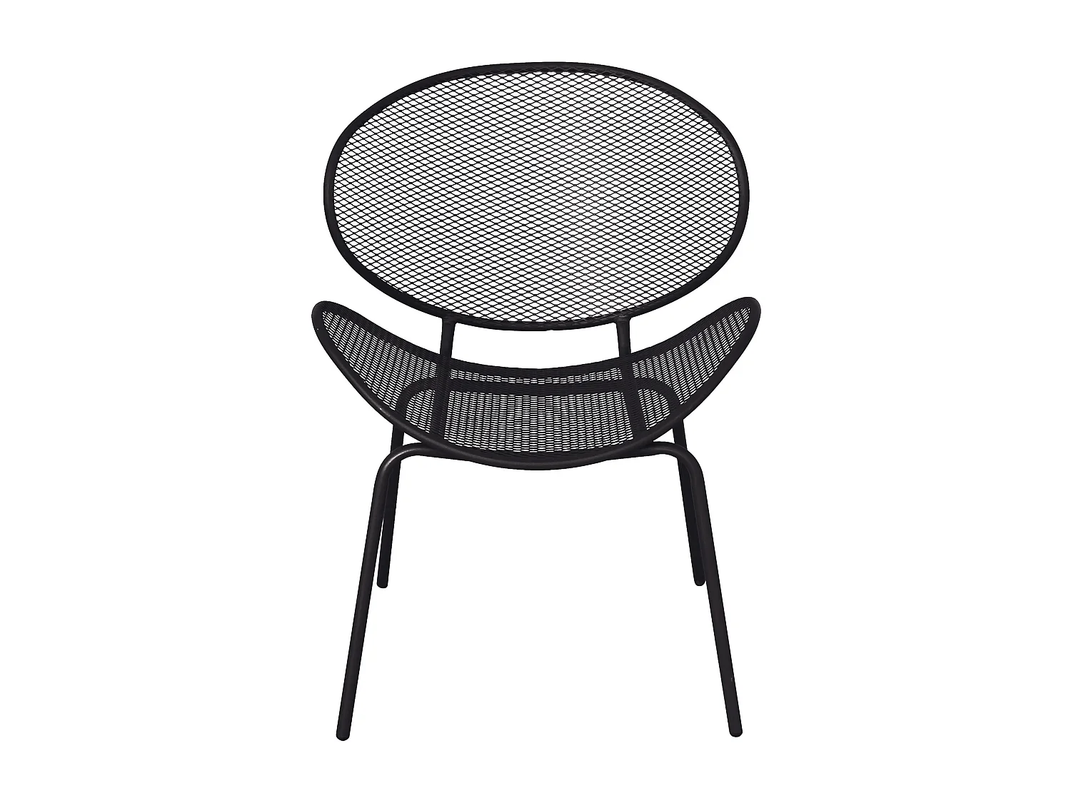 MilaniHome.it - Poltrona Sedia Impilabile In Ferro Grigio Scuro Per Esterno Giardino, Portico, Ristorante, Gelateria Bar Hotel Albergodi coloreGrigio scuro