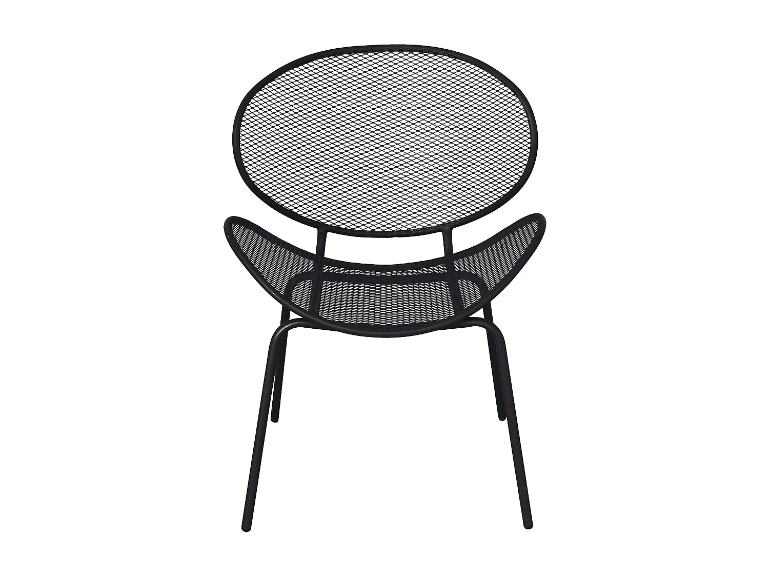 MilaniHome.it - Poltrona Sedia Impilabile In Ferro Grigio Scuro Per Esterno Giardino, Portico, Ristorante, Gelateria Bar Hotel Albergodi coloreGrigio scuro