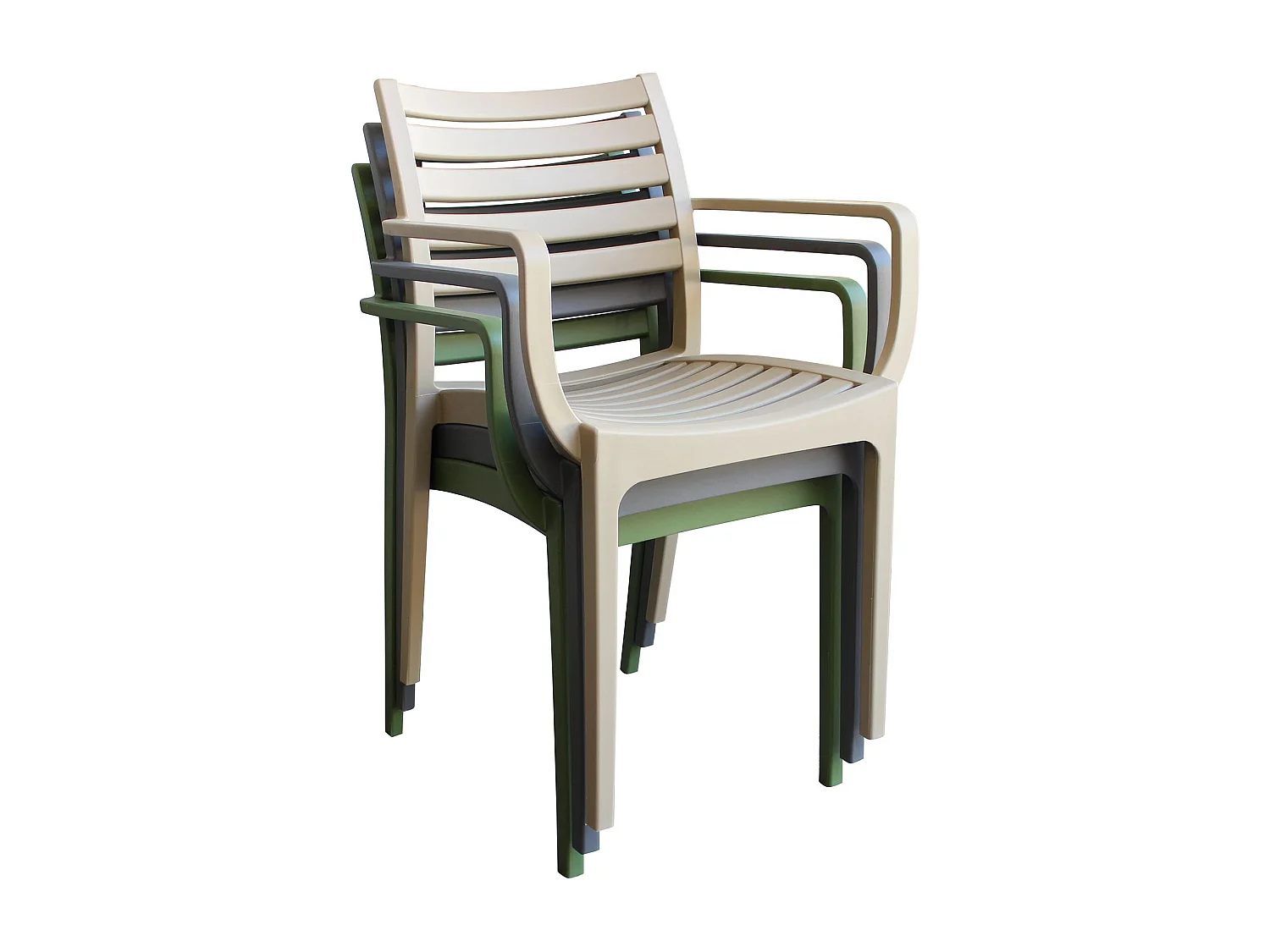 MilaniHome.it - Poltrona in plastica per esterno giardino interno sala da pranzo colorata polipropilenedi coloreVerde Menta