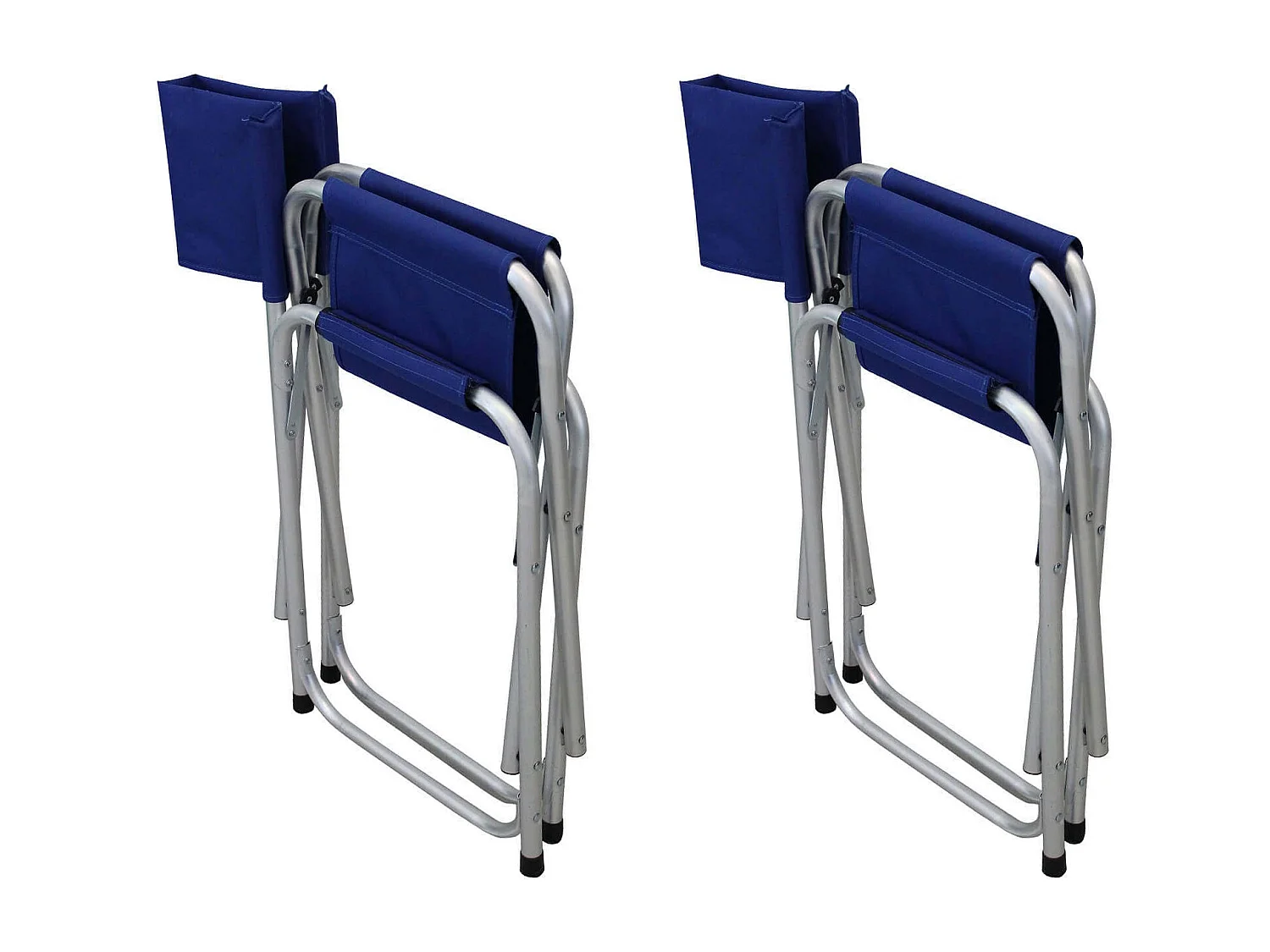MilaniHome.it - Set di 2 poltrone Da Spiaggia E Campeggio Regista Pieghevole In Alluminio Colore Bludi coloreBlu