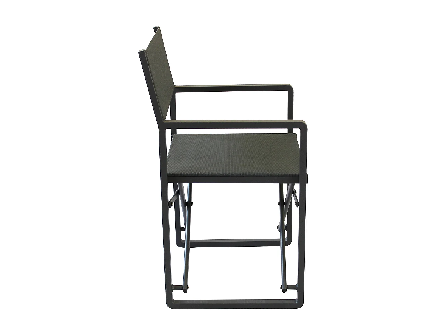 MilaniHome.it - poltrona regista in alluminio di design per esterno giardino cm 55 l x 46 p x 85 hdi coloreAntracite