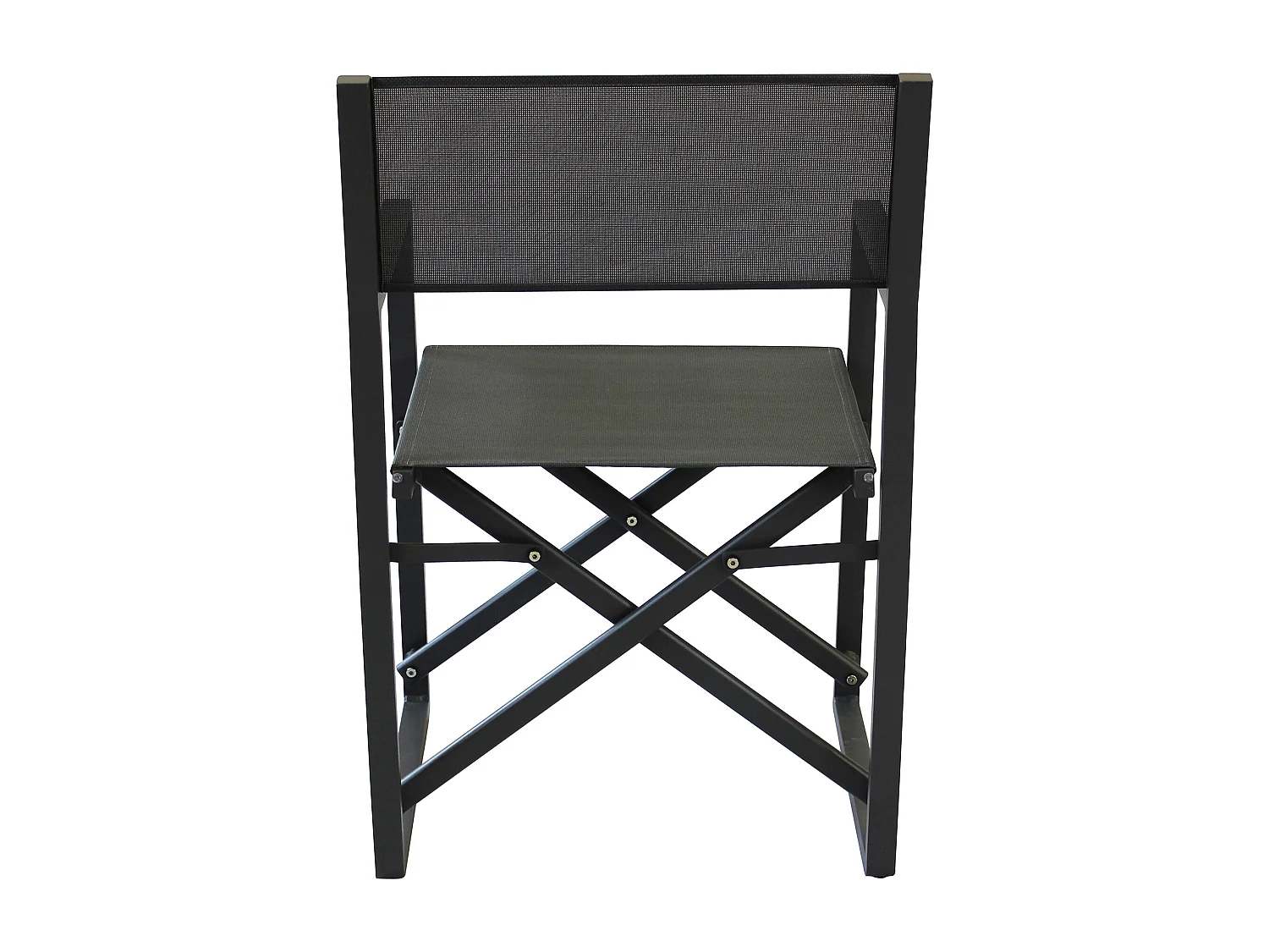 MilaniHome.it - poltrona regista in alluminio di design per esterno giardino cm 55 l x 46 p x 85 hdi coloreAntracite