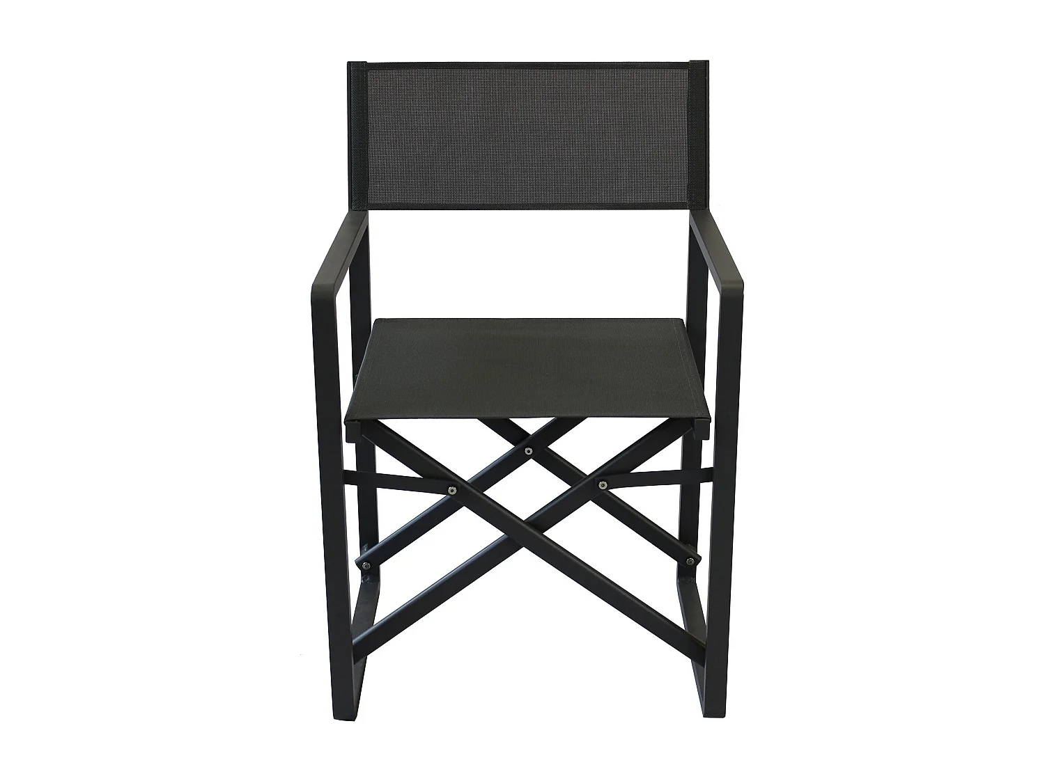 MilaniHome.it - poltrona regista in alluminio di design per esterno giardino cm 55 l x 46 p x 85 hdi coloreAntracite