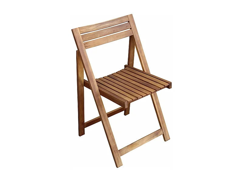 MilaniHome.it - sedia da giardino pieghevole in legno di design moderno per giardino di coloreMarrone