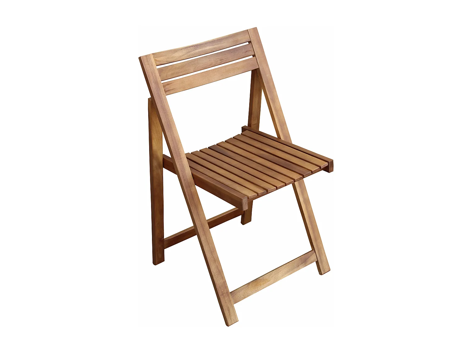 MilaniHome.it - sedia da giardino pieghevole in legno di design moderno per giardino di coloreMarrone