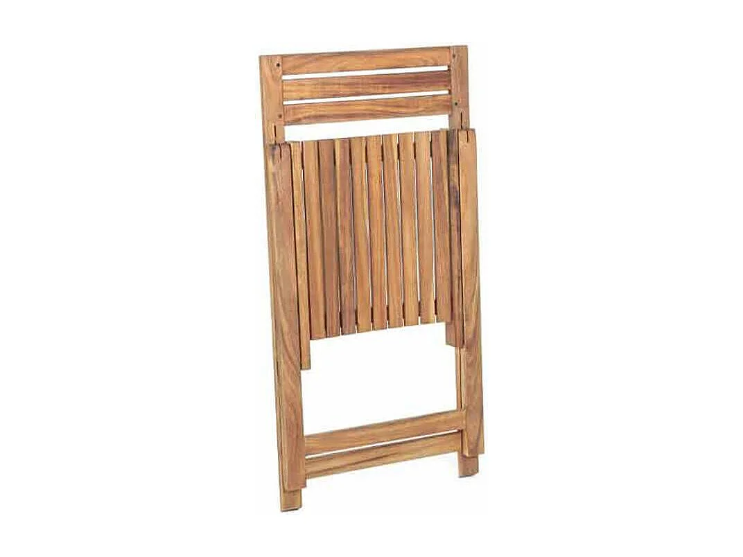 MilaniHome.it - sedia da giardino pieghevole in legno di design moderno per giardino di coloreMarrone