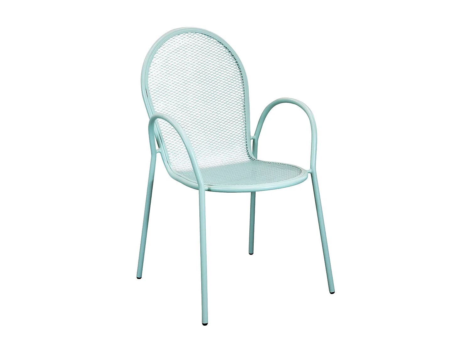 MilaniHome.it - Poltrona Impilabile In Ferro Verde Per Esterno Giardino, Portico, Ristorante, Gelateria Bar Hotel Albergodi coloreVerde