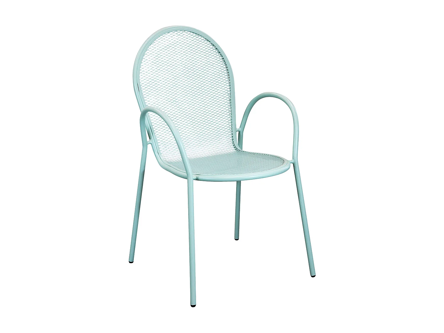 MilaniHome.it - Poltrona Impilabile In Ferro Verde Per Esterno Giardino, Portico, Ristorante, Gelateria Bar Hotel Albergodi coloreVerde