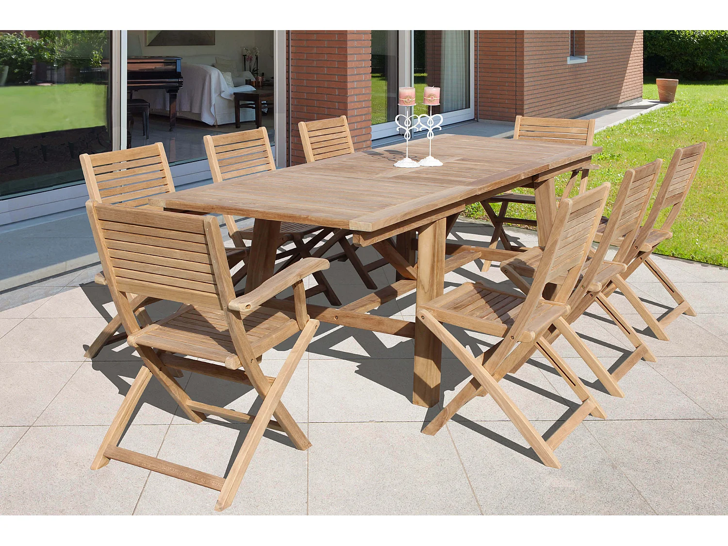 MilaniHome.it - Sedia Da Giardino Pieghevole In Legno Di Teakdi coloreMarrone