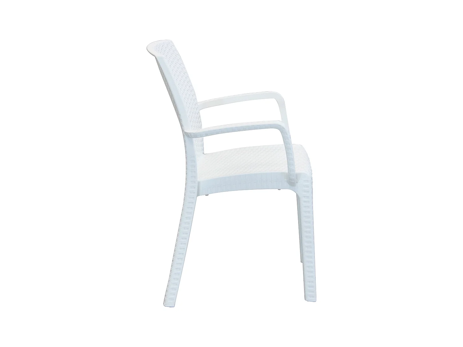 MilaniHome.it - Poltrona Da Giardino Impilabile In Wicker Stampato Bianco Da Esterno Giardino Terrazzo Portico Locale Bardi coloreBianco