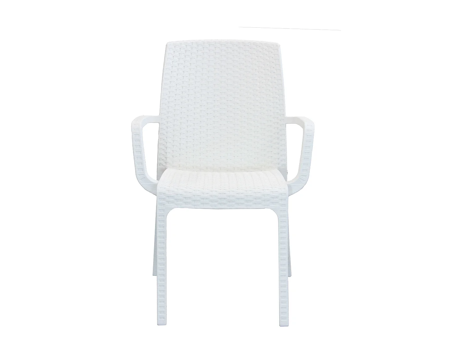 MilaniHome.it - Poltrona Da Giardino Impilabile In Wicker Stampato Bianco Da Esterno Giardino Terrazzo Portico Locale Bardi coloreBianco