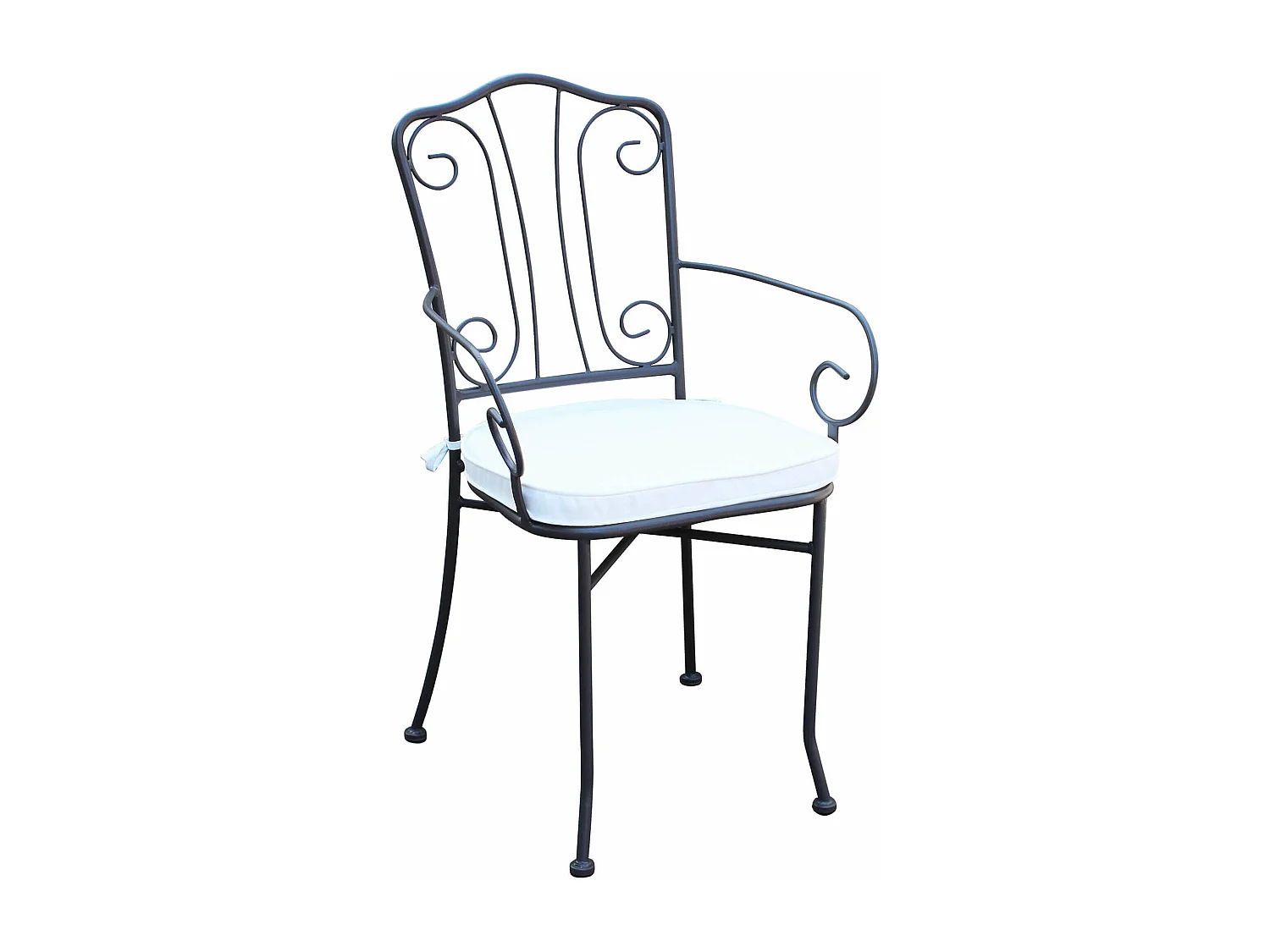 MilaniHome.it - Poltrona Impilabile In Ferro Tortora Per Esterno Giardino, Portico, Ristorante, Gelateria Bar Hotel Albergodi coloreTaupe