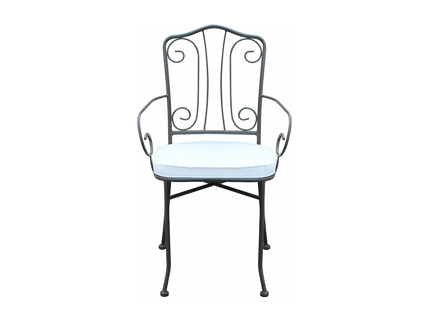 MilaniHome.it - Poltrona Impilabile In Ferro Tortora Per Esterno Giardino, Portico, Ristorante, Gelateria Bar Hotel Albergodi coloreTaupe