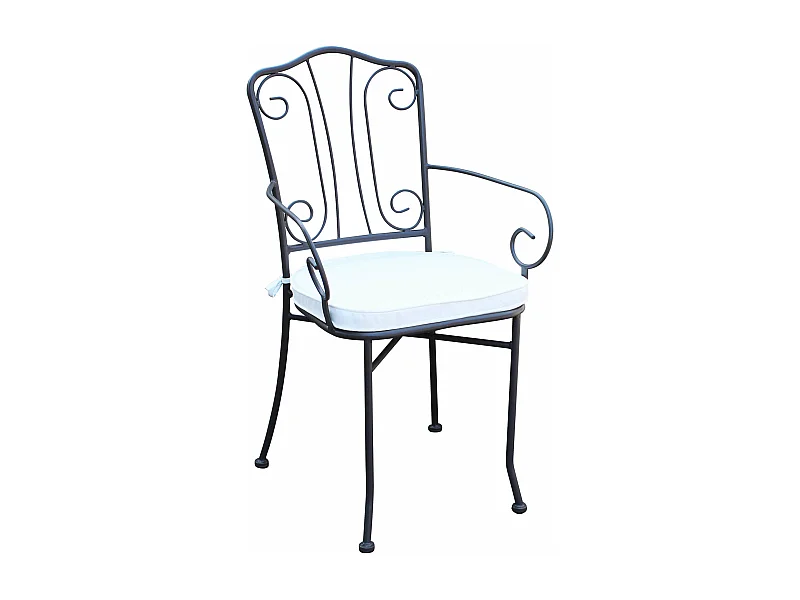 MilaniHome.it - Poltrona Impilabile In Ferro Tortora Per Esterno Giardino, Portico, Ristorante, Gelateria Bar Hotel Albergodi coloreTaupe