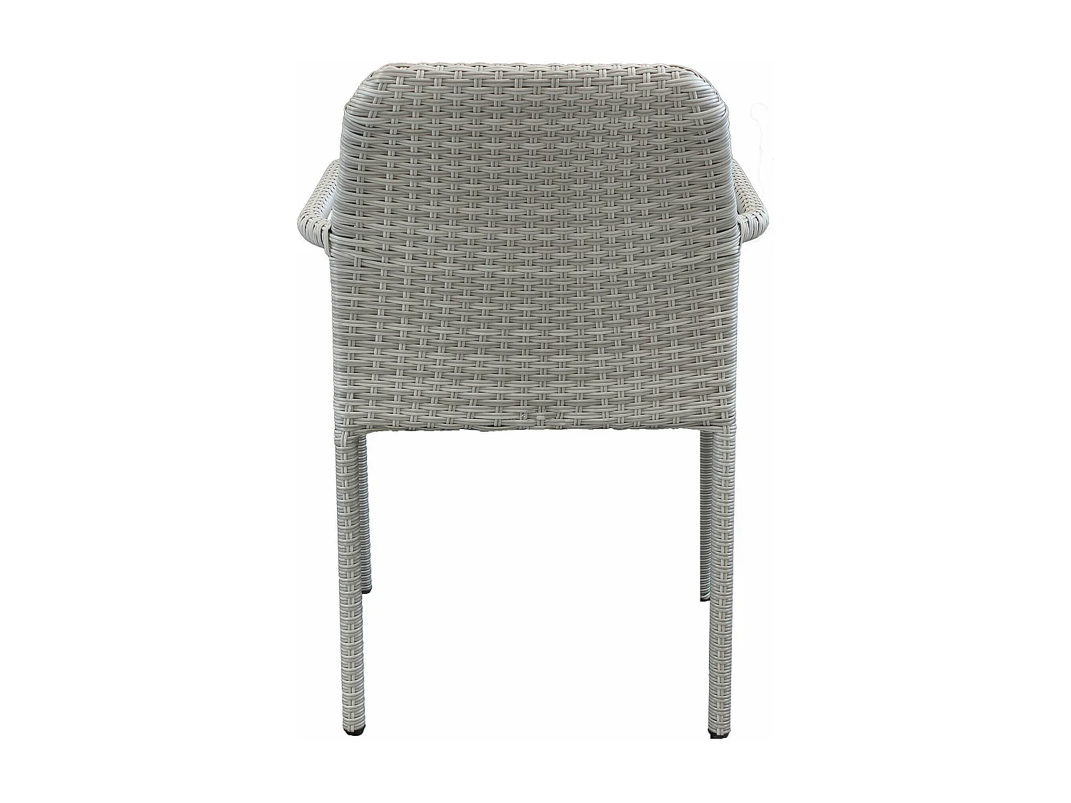 MilaniHome.it - Poltrona In Wicker Grigia Intreccio In Rattan Sintetico Da Esterno Giardino, Per Ristorante Albergodi coloreGrigio