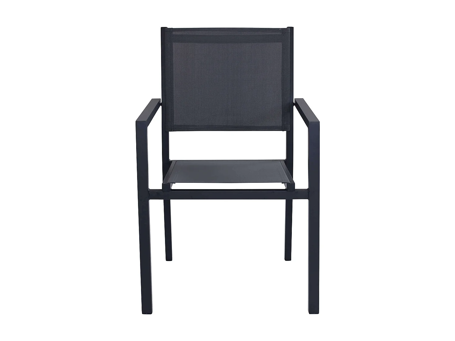 MilaniHome.it - Poltrona Impilabile In Alluminio E Textilene Antracite Da Esterno Per Bar Pub Ristorante Agriturismo Pasticceria Albergo Hoteldi coloreAntracite