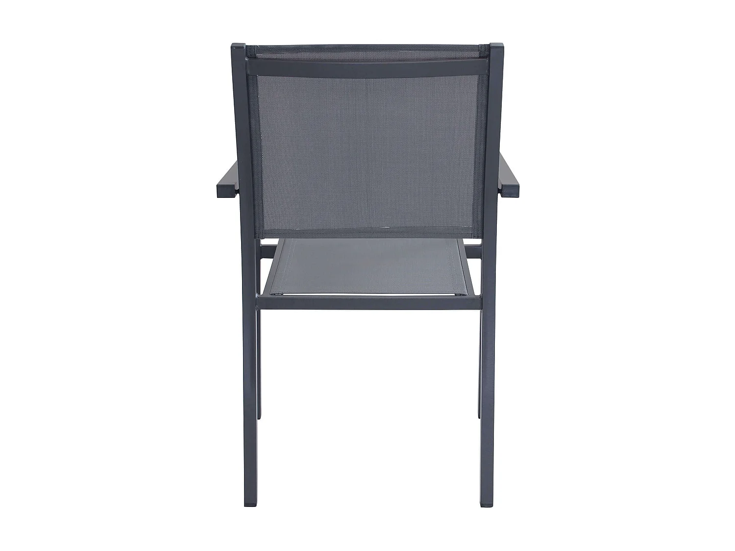 MilaniHome.it - Poltrona Impilabile In Alluminio E Textilene Antracite Da Esterno Per Bar Pub Ristorante Agriturismo Pasticceria Albergo Hoteldi coloreAntracite