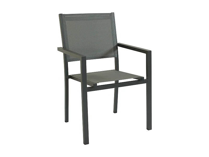 MilaniHome.it - Poltrona Impilabile Taupe In Alluminio E Textilene Da Esterno Giardino Per Bar Ristorante Agriturismo Pasticceria Albergo Hoteldi coloreTaupe