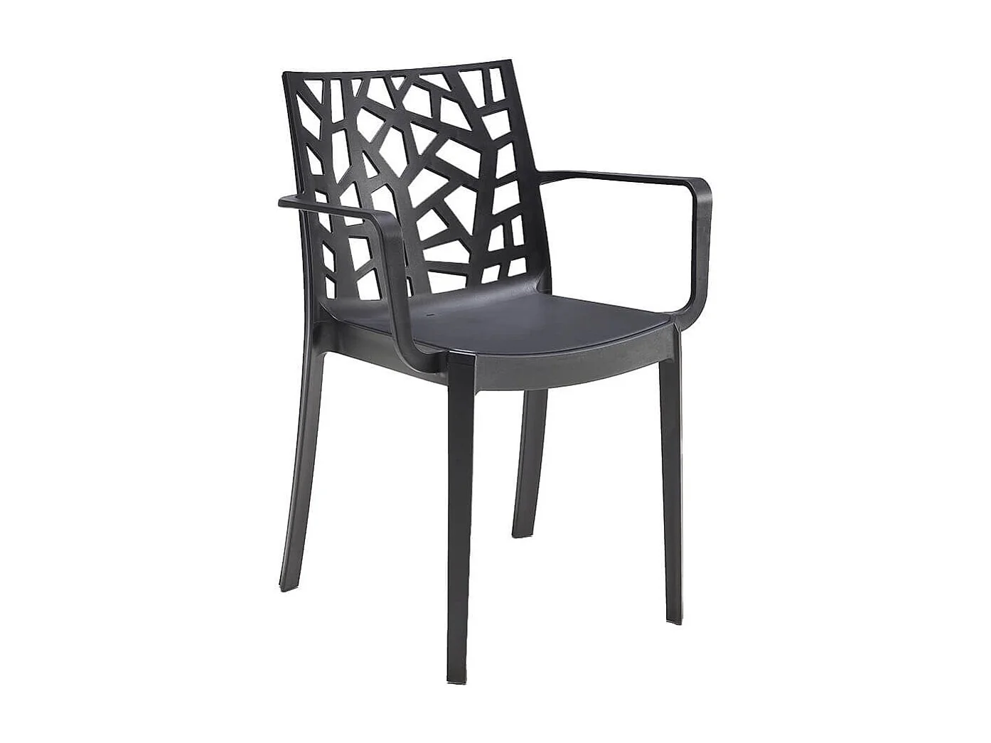 MilaniHome.it - poltrona da giardino di design moderno per giardino cm 55 x 58 x 82 hdi coloreNero