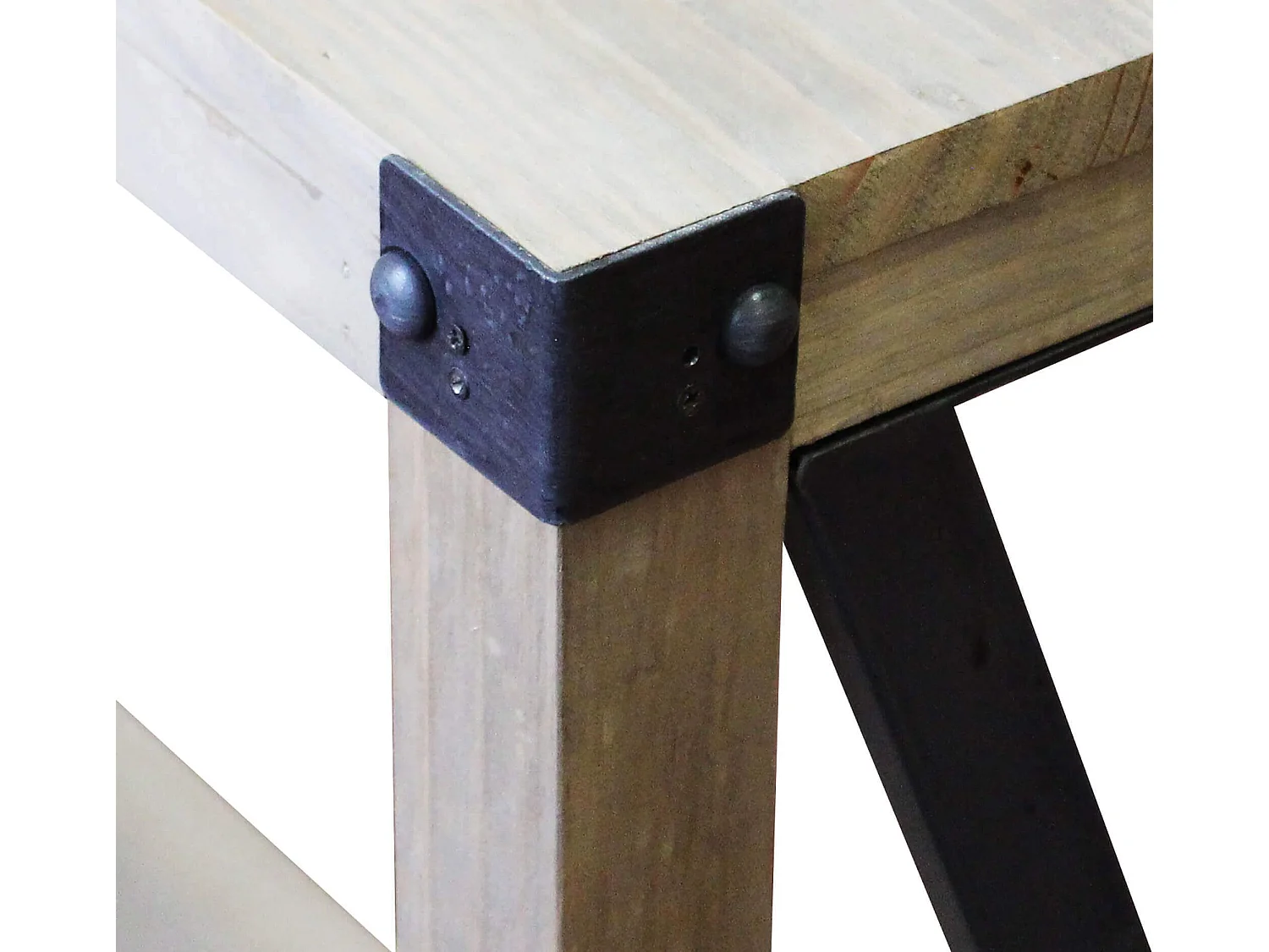 MilaniHome.it - consolle in legno 114 x 80 di design moderno industrial cm 115,50 x 37 x 82 hdi coloreMarrone