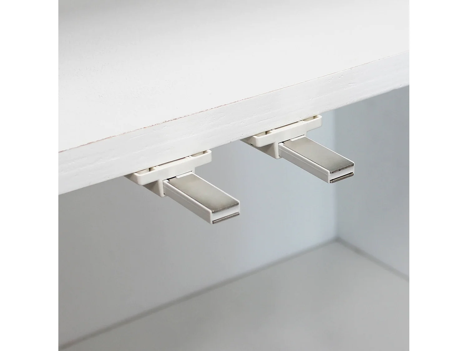 MilaniHome.it - armadio a due ante con decoro in legno di design moderno per salotto cucina sala da pranzo cm 90x50x150 hdi coloreBianco