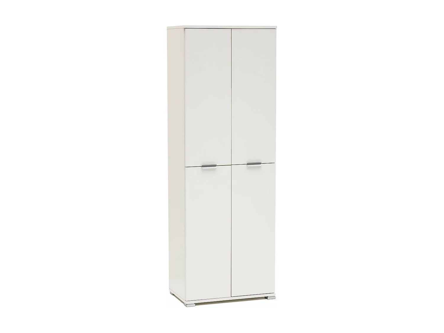 MilaniHome.it - armadio 4 ante per soggiorno cucina bagno fatto in Italia cm 60x38x174 hdi coloreBianco