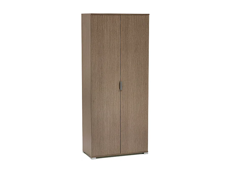 MilaniHome.it - armadio due ante 180 per soggiorno cucina bagno fatto in Italia cm 75x38x174 hdi coloreRovere grigio